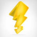 Flash strike icon vector isolated