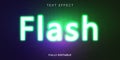 flash text effect design template. it can can change easily. vector text effect fully editable. Royalty Free Stock Photo