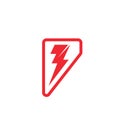 flash thunder bolt illustration vector icon concept design Royalty Free Stock Photo