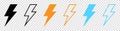 Flash thunder power icons