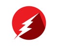 Flash tunderbolt logos template symbol