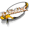 Flashback - Vector illustrated comic book style words. Royalty Free Stock Photo