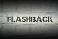 Flashback word gr Royalty Free Stock Photo