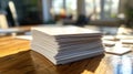 Flashcard Review: A stack of flashcards with key terms and definitions