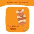South Korean street food flashcard