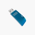 Flashdisk Blue Vector