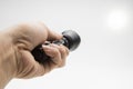 High-powered flashlight Royalty Free Stock Photo