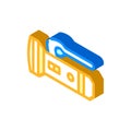 flashlight diver device isometric icon vector illustration