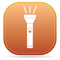 Flashlight icon. Portable torch