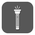 The flashlight icon. Torch symbol. Flat