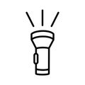 Flashlight icon vector design template basic RGB Royalty Free Stock Photo