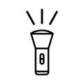 Flashlight icon vector design template basic RGB Royalty Free Stock Photo