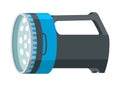 Flashlight of light icon with spotlight or flash function. Light lantern isolated on white background. Vector cartoon Royalty Free Stock Photo