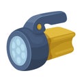 Flashlight.Tent single icon in cartoon style vector symbol stock illustration .