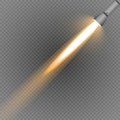 Flashlight in a transparent background.