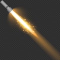 Flashlight in a transparent background.