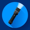 Flashlight Vector icon. Flat design style