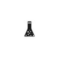 Test tube. chemical flask vector icon Royalty Free Stock Photo