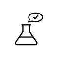 Flask, chemistry, check mark icon. Simple color vector elements of stinks icons for ui and ux, website or mobile application