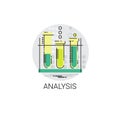 Flask Chemistry Reaction Analysis Experiment Icon