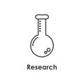 flask, chemistry, research icon