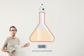 Flask Chemistry Science Experiment Lab Concept