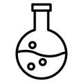 Flask Isolated Vector icon which can be easily modified or edit Royalty Free Stock Photo