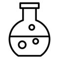 Flask Isolated Vector icon which can be easily modified or edit Royalty Free Stock Photo