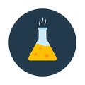 Flask of lab Isolated Vector icon that can be easily modified or edited Royalty Free Stock Photo