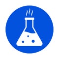 Flask of lab Isolated Vector icon that can be easily modified or edited Royalty Free Stock Photo