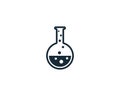 Flask Laboratory Glass Icon Vector Logo Template Illustration Design Royalty Free Stock Photo