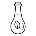 Flask liquid oil icon, outline style Royalty Free Stock Photo