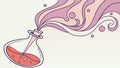 Flask pouring potion, symbolizing chemistry, magic, and experimentation. vector design Generative AI Royalty Free Stock Photo