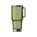 flask thermos cup cartoon vector illustration Royalty Free Stock Photo