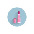 Lipstick colorful vector flat icon