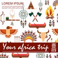 Flat African Ethnic Concept Royalty Free Stock Photo