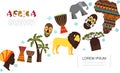 Flat African Traditional Elements Template