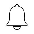 Notification icon. Simple flat notification bell sign.