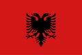 Flat Albania flag