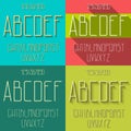 Flat alphabet set