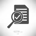 Flat audit icon