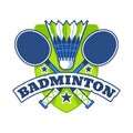Flat Badminton Logo