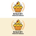 Flat Bakery Premium Bread Vector Illustration