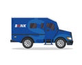 Modern Bank Armored Truck Illustration Vehicle Royalty Free Stock Photo