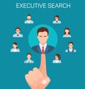 Flat Banner Executive Search Recruiting Agencies.