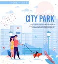 Flat Banner Offering City Park Walk on Family Day