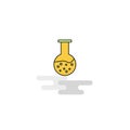 Flat Beaker Icon. Vector Royalty Free Stock Photo
