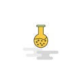 Flat Beaker Icon. Vector