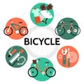 Flat Bicycle Round Concept