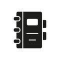 Flat binder icon, ideal for office, school, organization, paperwork, and document storage designs Royalty Free Stock Photo